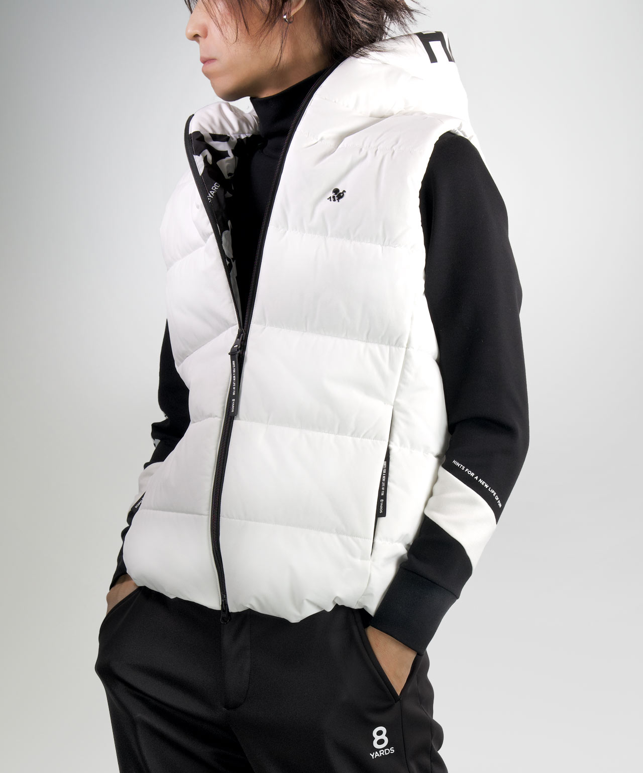 8YARDS / Men's BIG HOODIE VEST