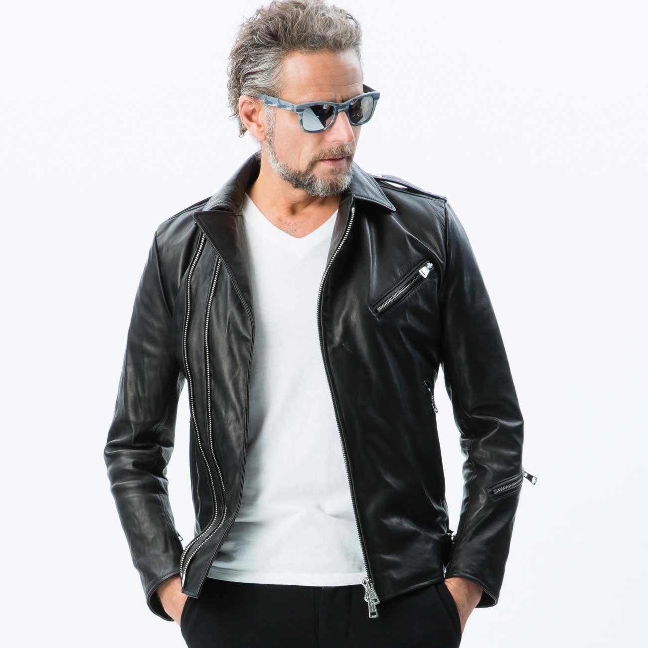 zip riders jacket [black] | 1piu1uguale3 Osaka - ウノピゥウノウ