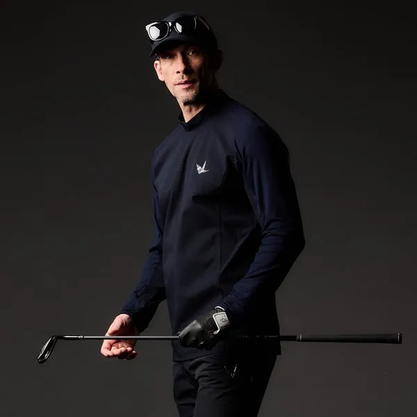 メンズゴルフ ポロシャツ モックネック | 1PIU1UGUALE3 GOLF(ウノピゥ