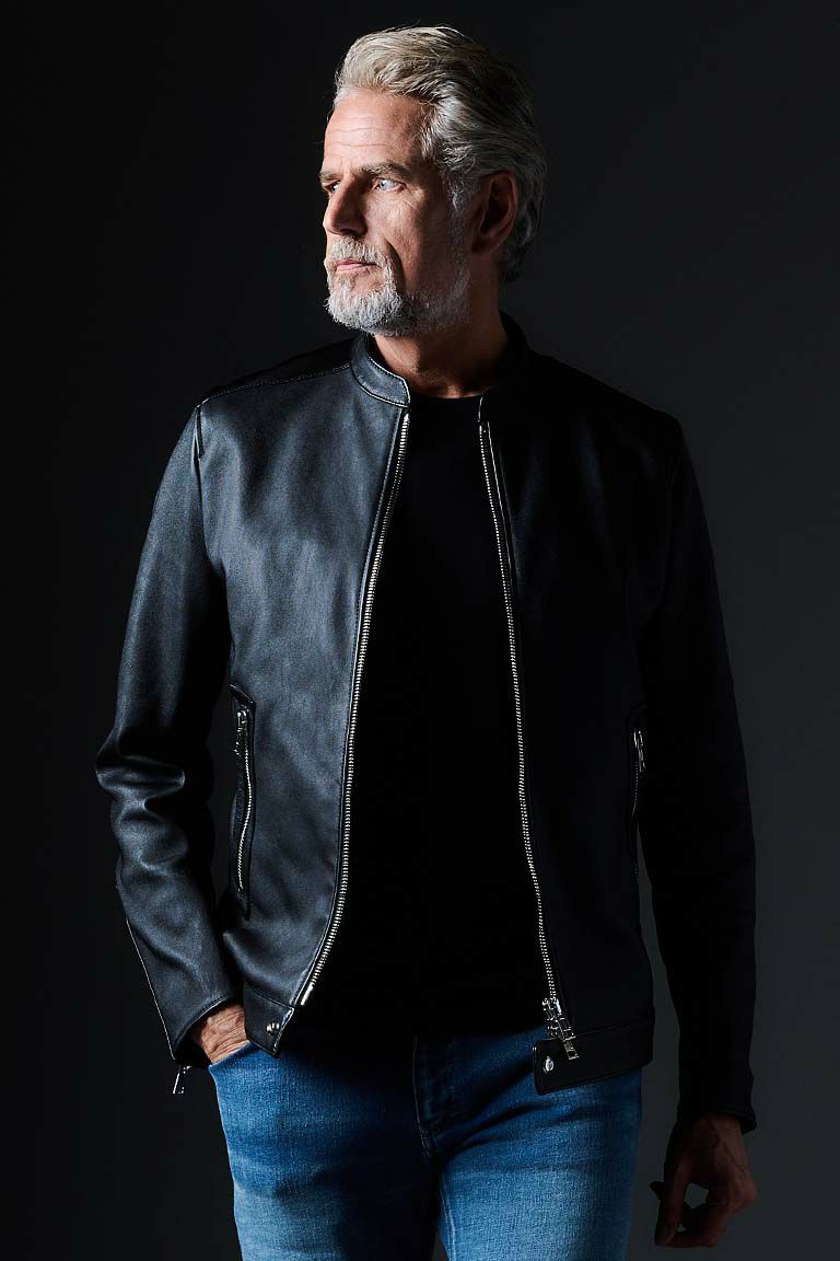 1piu1uguale3 ジャケット |MRB457-CTN051-25 S-RIDERS［BLACK］