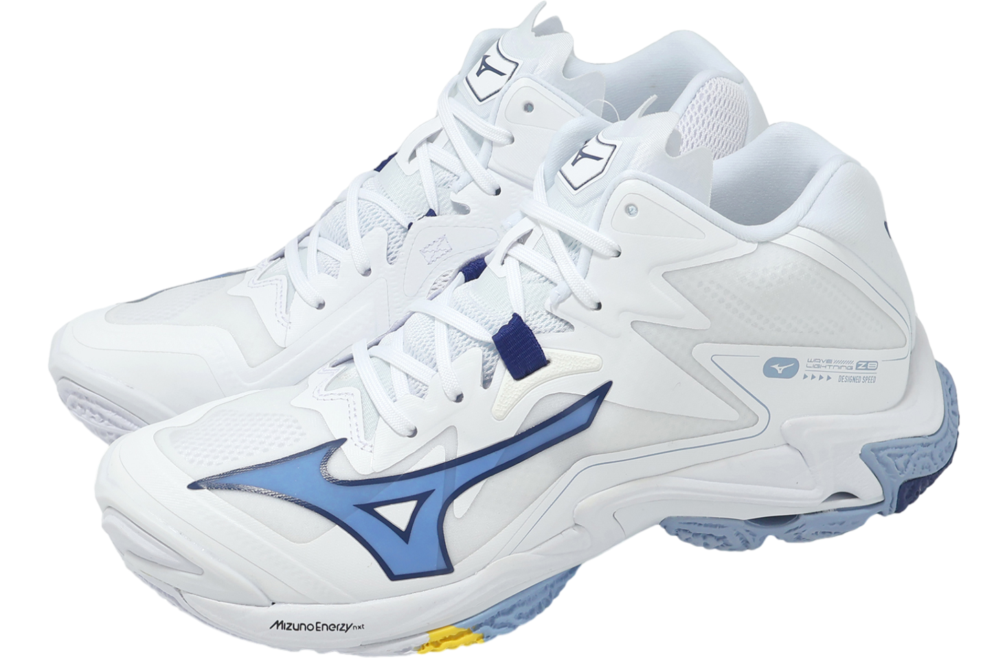 Mizuno Wave Lightning Z8 Mid White / Blue - Jan 2025 - V1GA240597