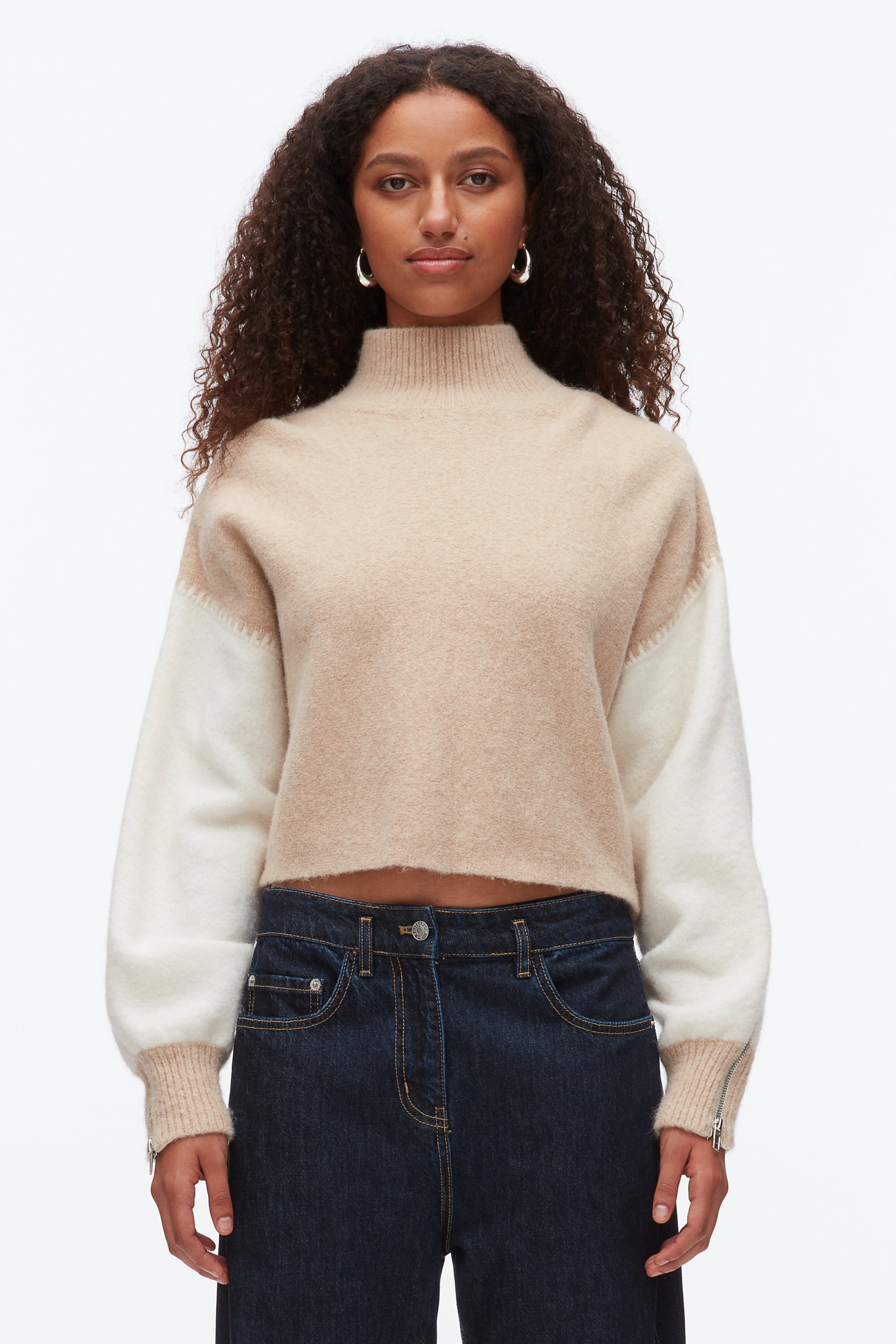 Colorblock Zip Sleeve Turtleneck – 3.1 Phillip Lim