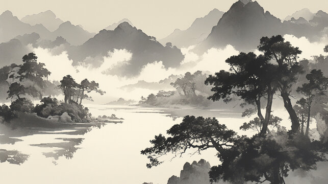 水墨画 Images – Browse 23,980 Stock Photos, Vectors, and Video