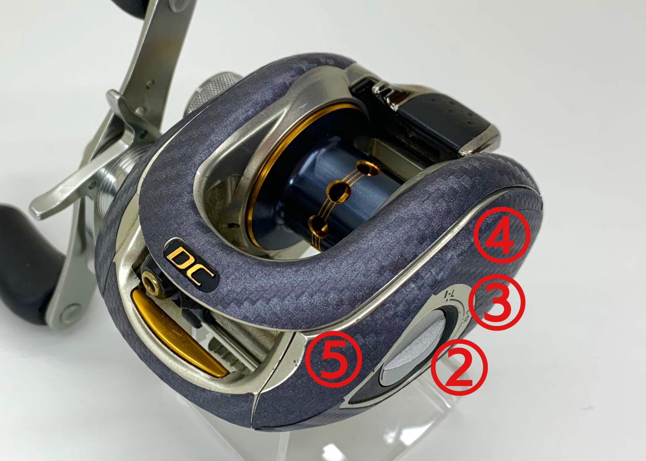 シマノ 08 メタニウム DC カスタム