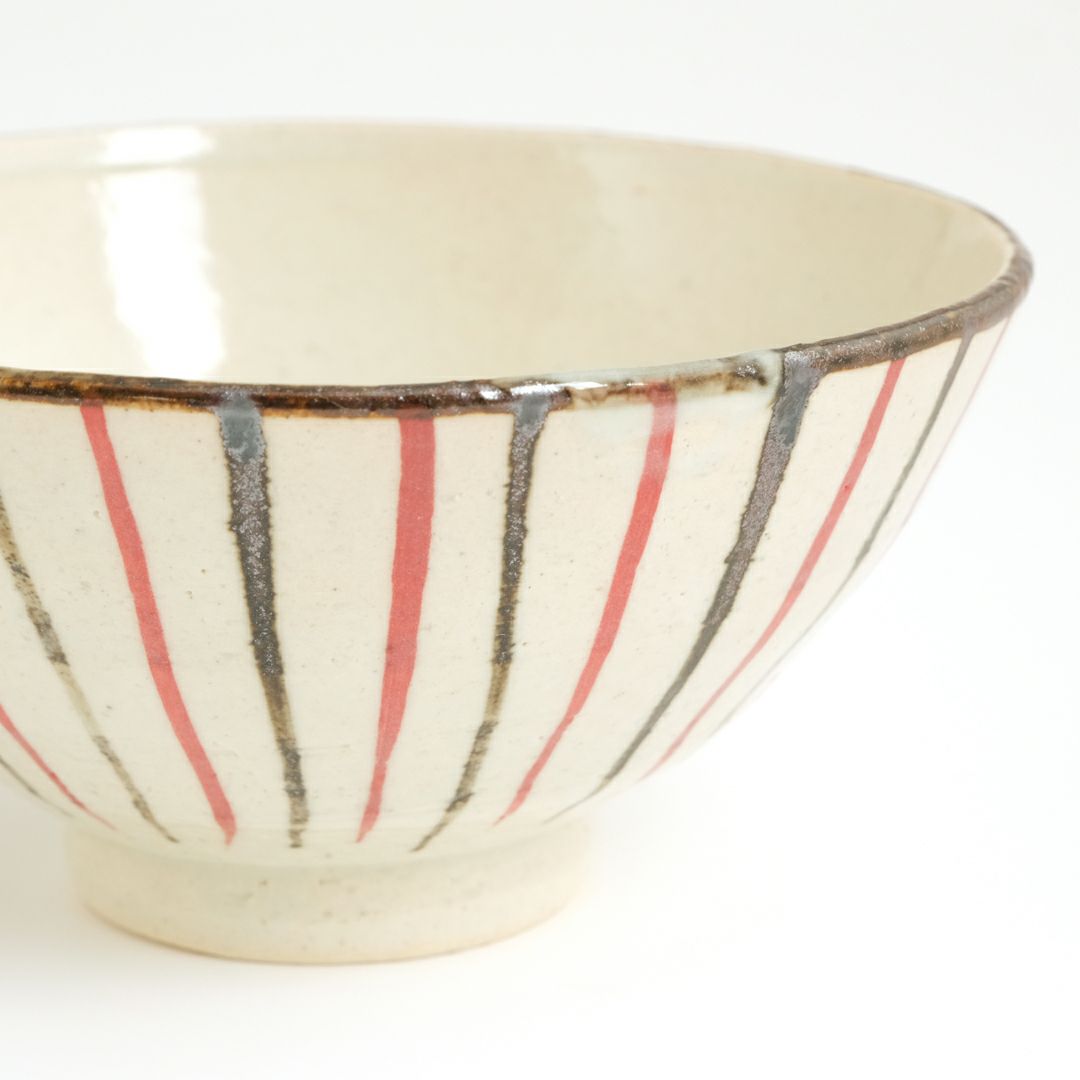 シリーズ以外・その他 単品 十草 飯茶碗（朱）〈1個〉 美濃焼 |皿や鉢