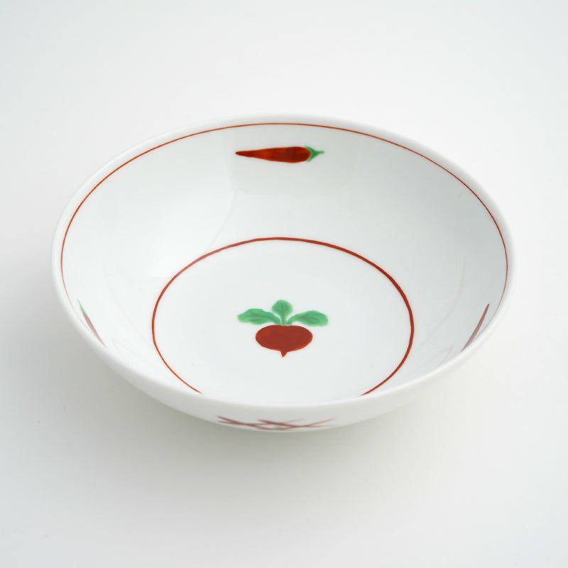 赤絵かぶら（あかえかぶら） 単品 赤絵かぶら 中鉢〈1個〉 美濃焼 |皿
