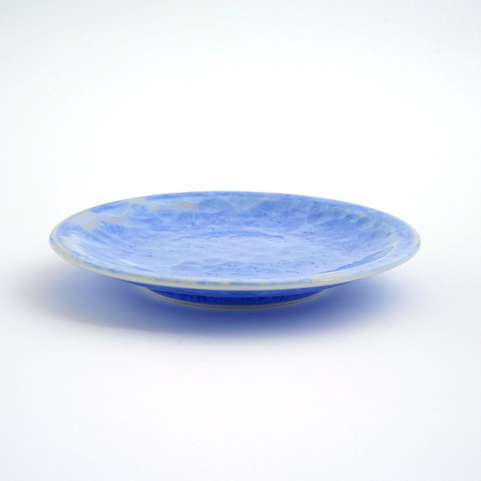 花結晶 【京焼・清水焼】花結晶 銘々皿（青）〈1枚〉 |皿や鉢など和