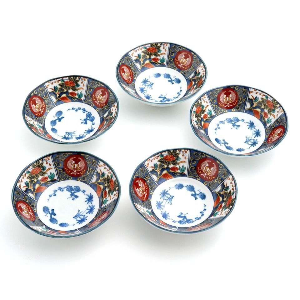 美濃焼セール 【美濃焼SALE】錦彩古伊万里 小鉢揃 〈5個〉 |皿や鉢など