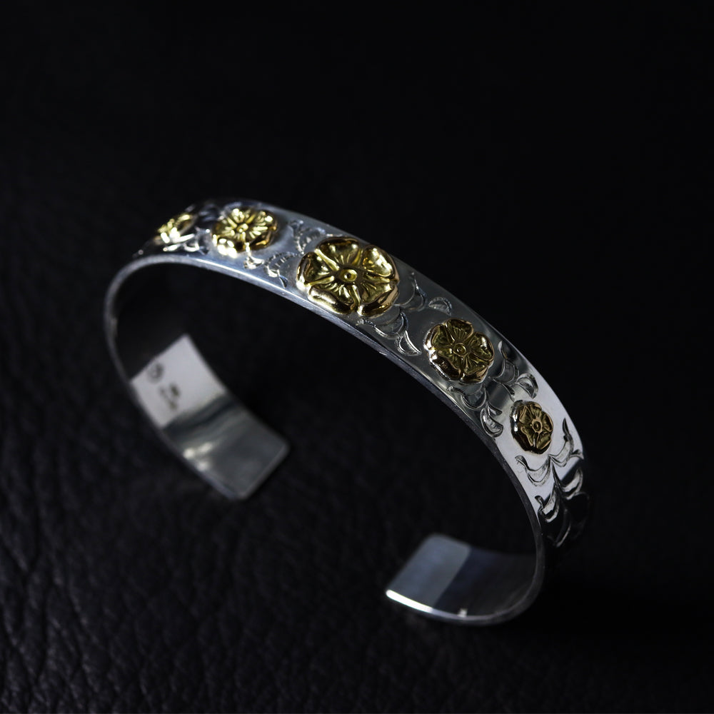 アラベスク平打ちバングル 大中小5点GPローズ – TADY＆KING（タディ