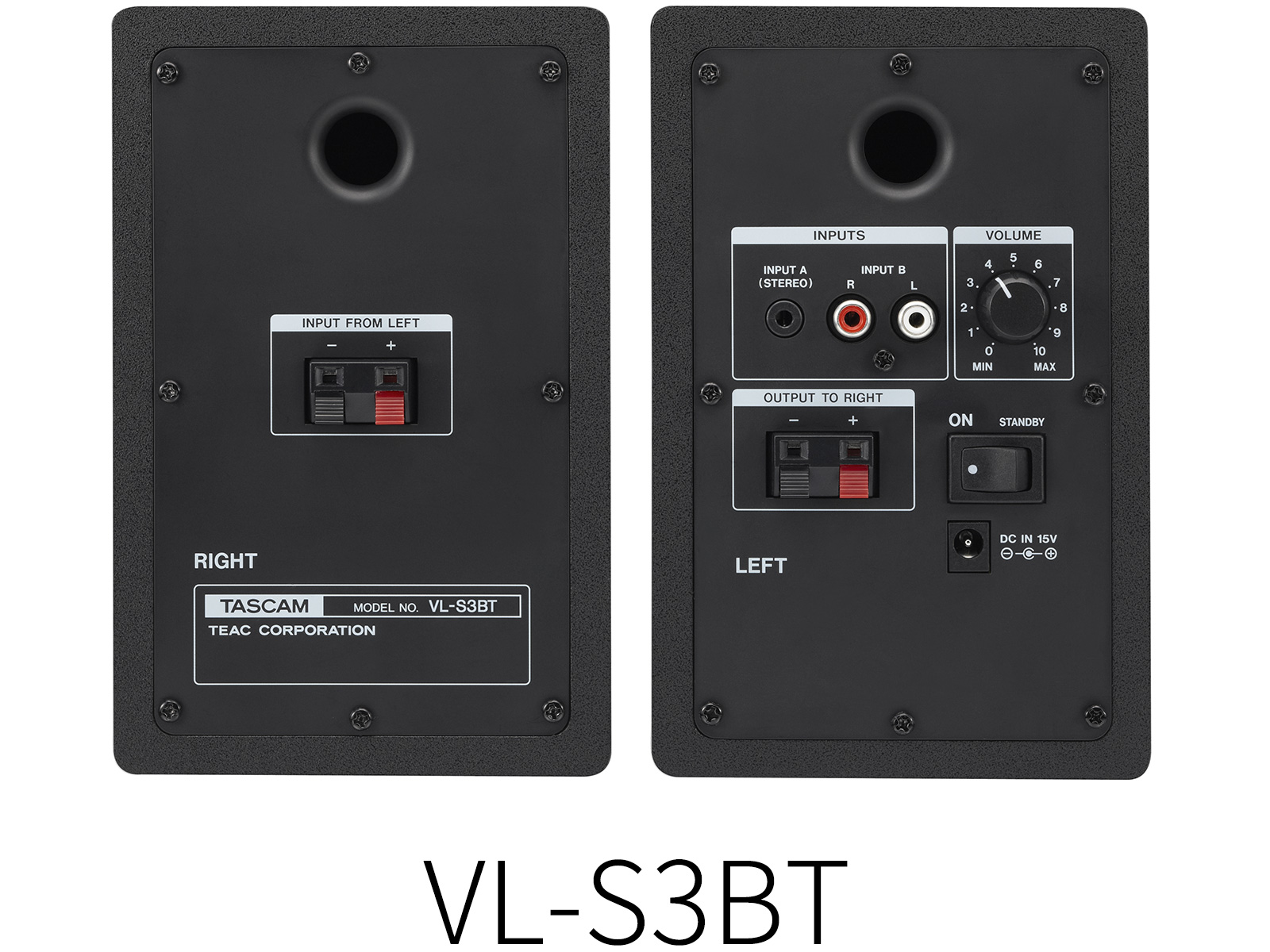VL-S3/VL-S3BT | Powered Desktop Monitors | TASCAM - United States
