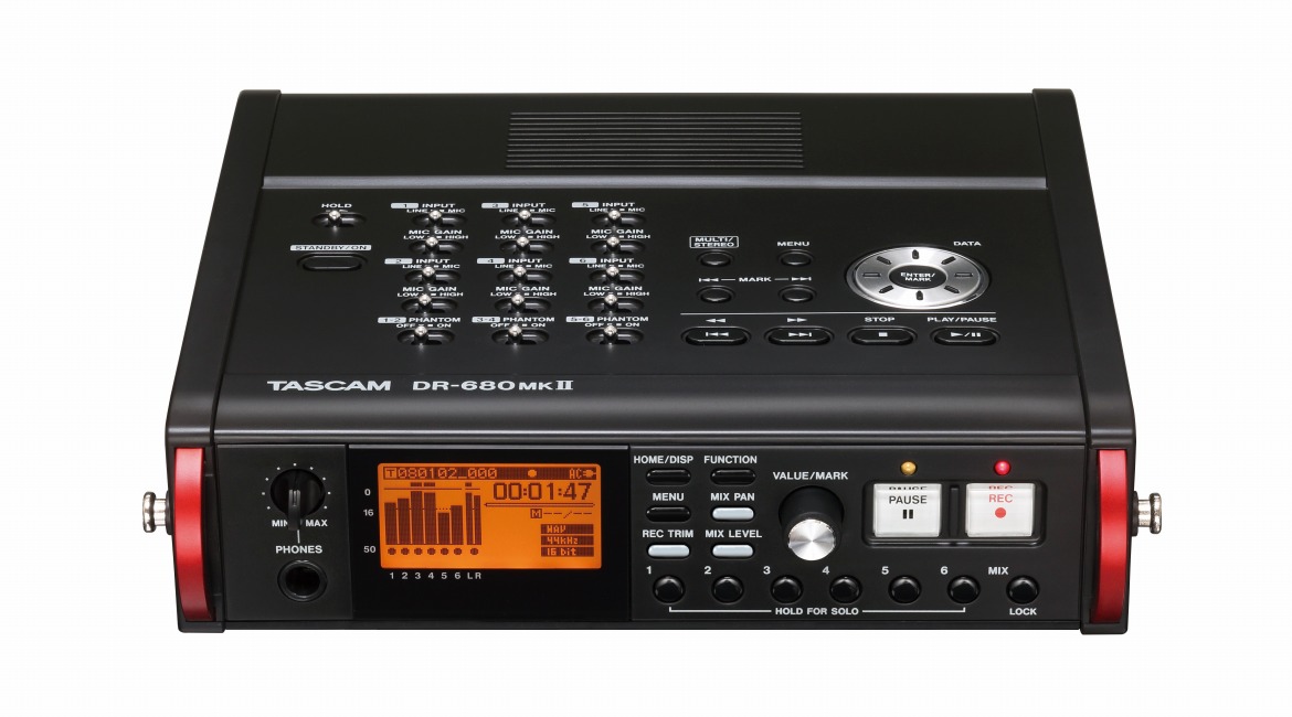 DR-680MKII | ポータブルマルチチャンネルレコーダー | TASCAM (日本)