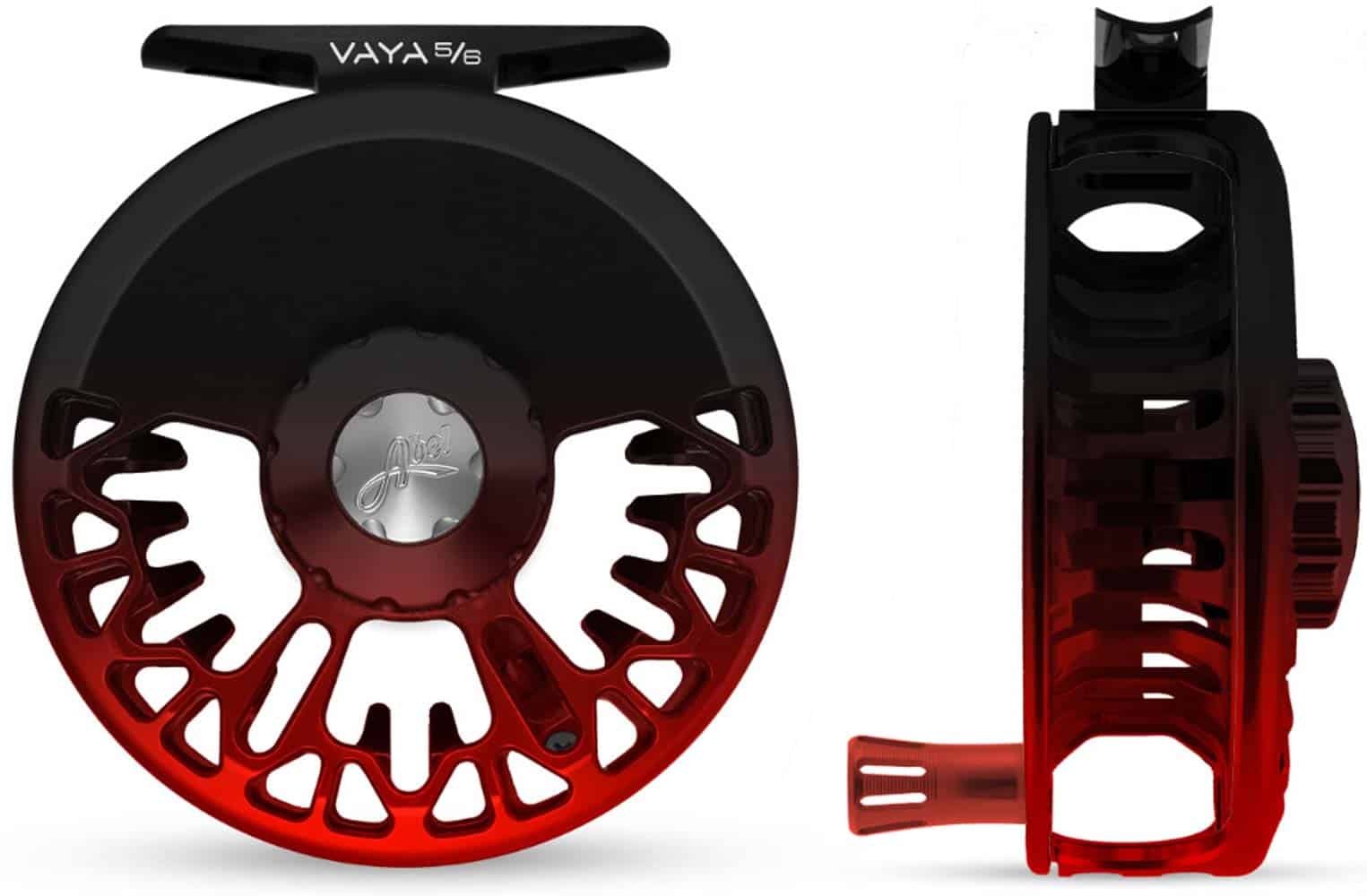 Abel Vaya 5/6 reel, Black Red Fade (IN STOCK) - Telluride Angler