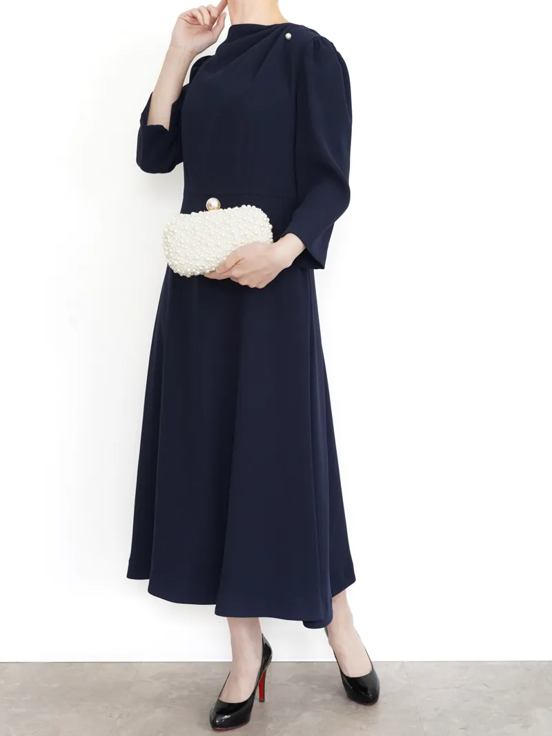 CELFORD（セルフォード） アシンメトリータックドレープドレス