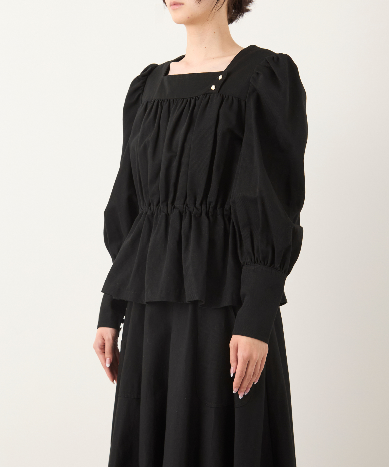 ≪通常販売≫【THE DRESS #27】squareneck puff sleeve blouse