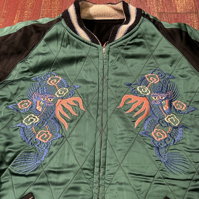 港商 スペシャルエディション 別珍スカジャン “Stencil Paint” TOYO