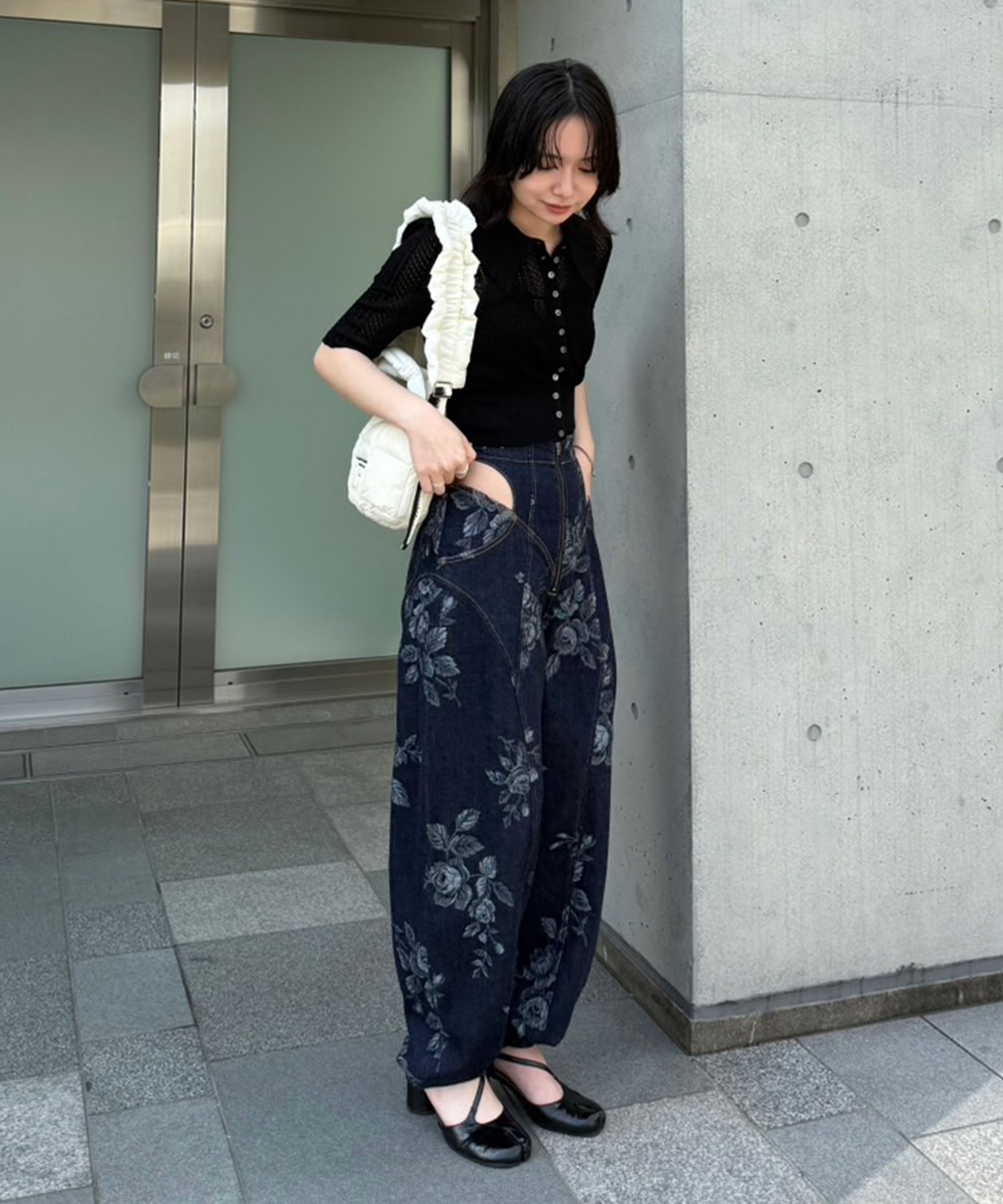 ROSE DENIM HIGH-WAIST JEANS(1 BLUE): FETICO: WOMENS｜THE TOKYO