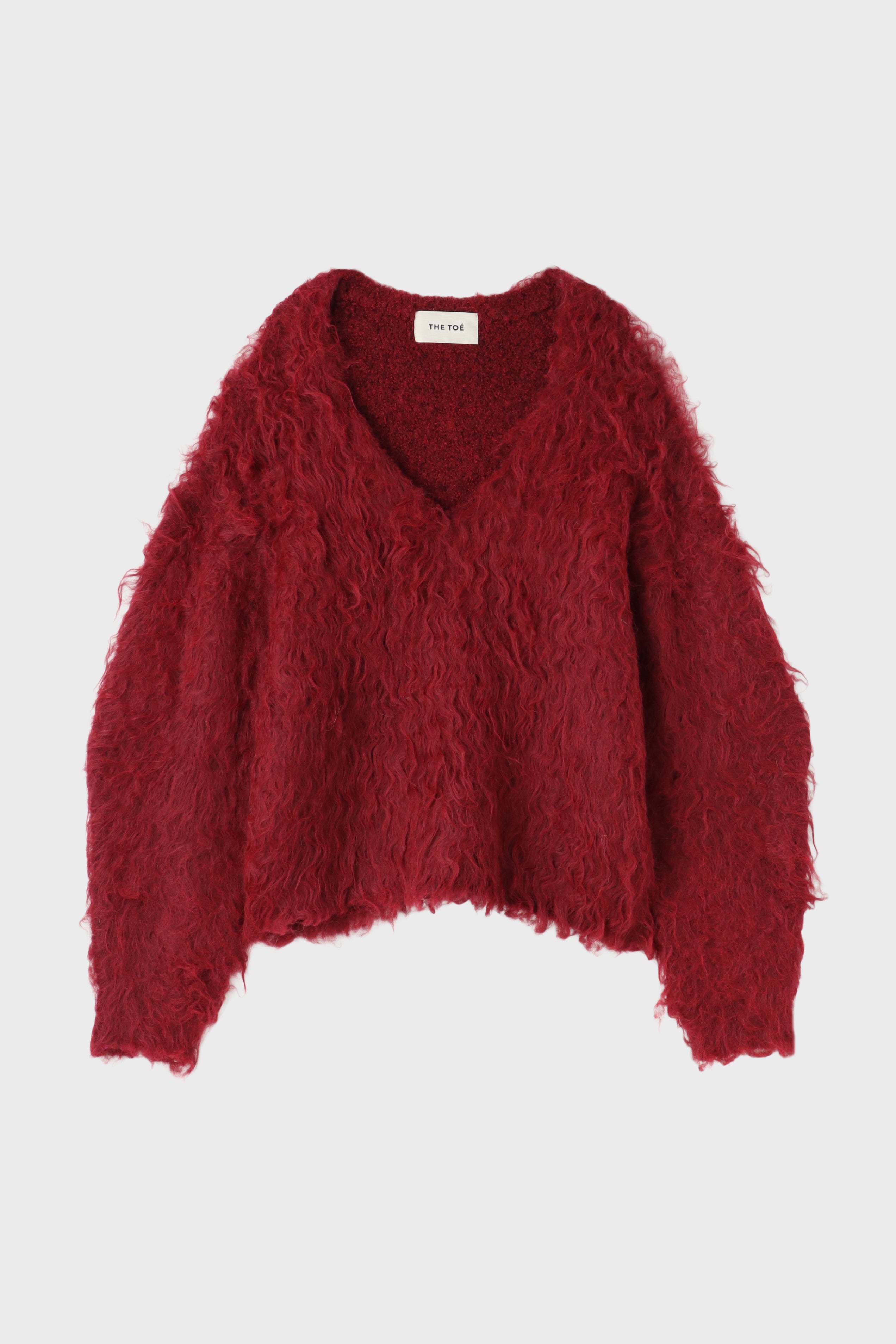 Pigalle shaggy Vneck knit – THE TOÉ