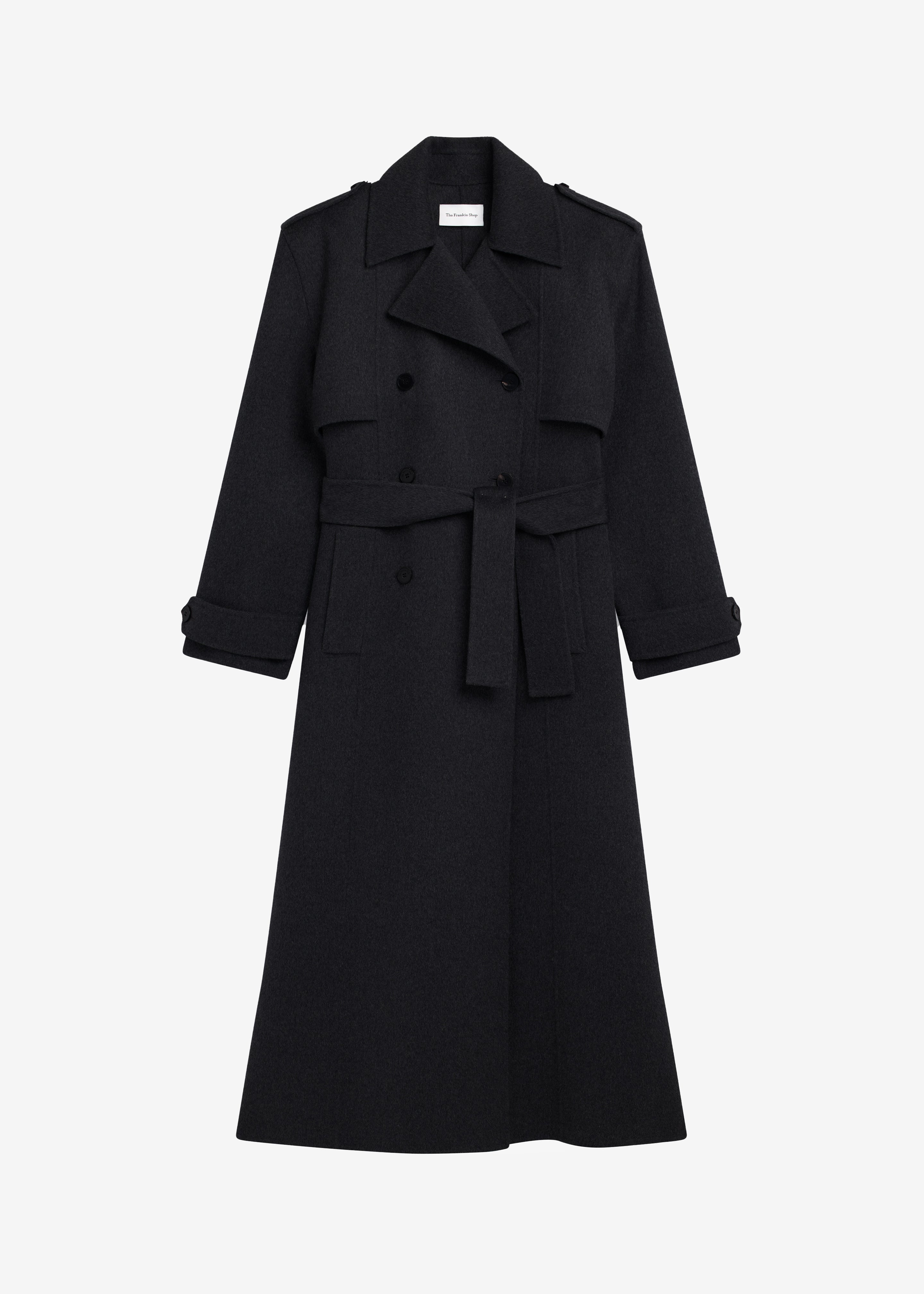 Nikola Padded Trench Coat - Black – The Frankie Shop