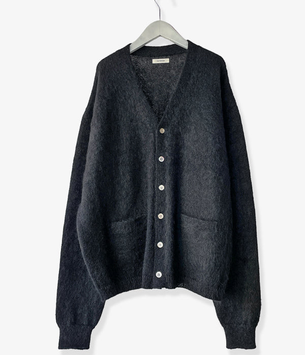 INTERIM/50'S KID MOHAIR CARDIGAN (BLACK)
