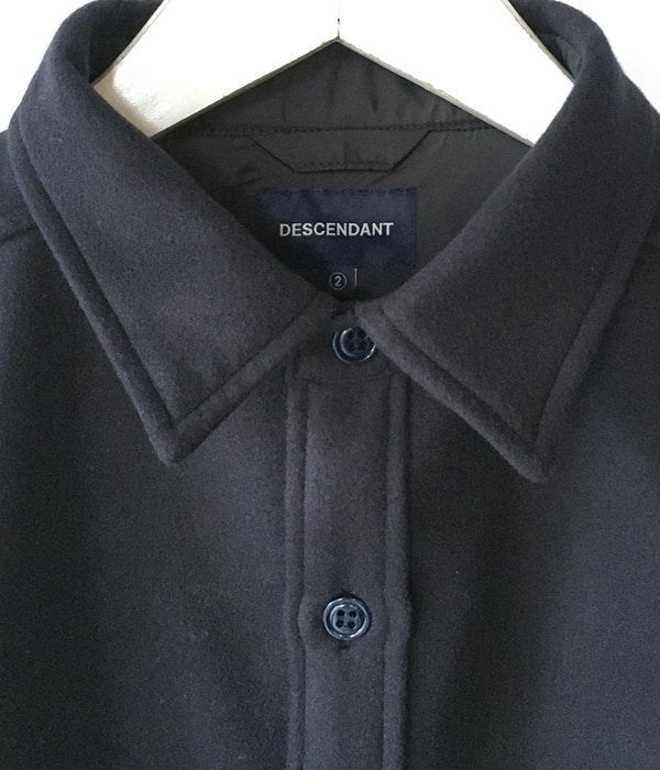 DESCENDANT/CPOC MELTON SHIRT (NAVY)