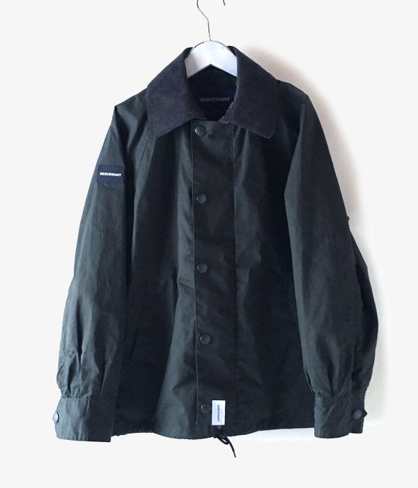 DESCENDANT/GAME SOUTIEN COLLAR COAT (GREEN)