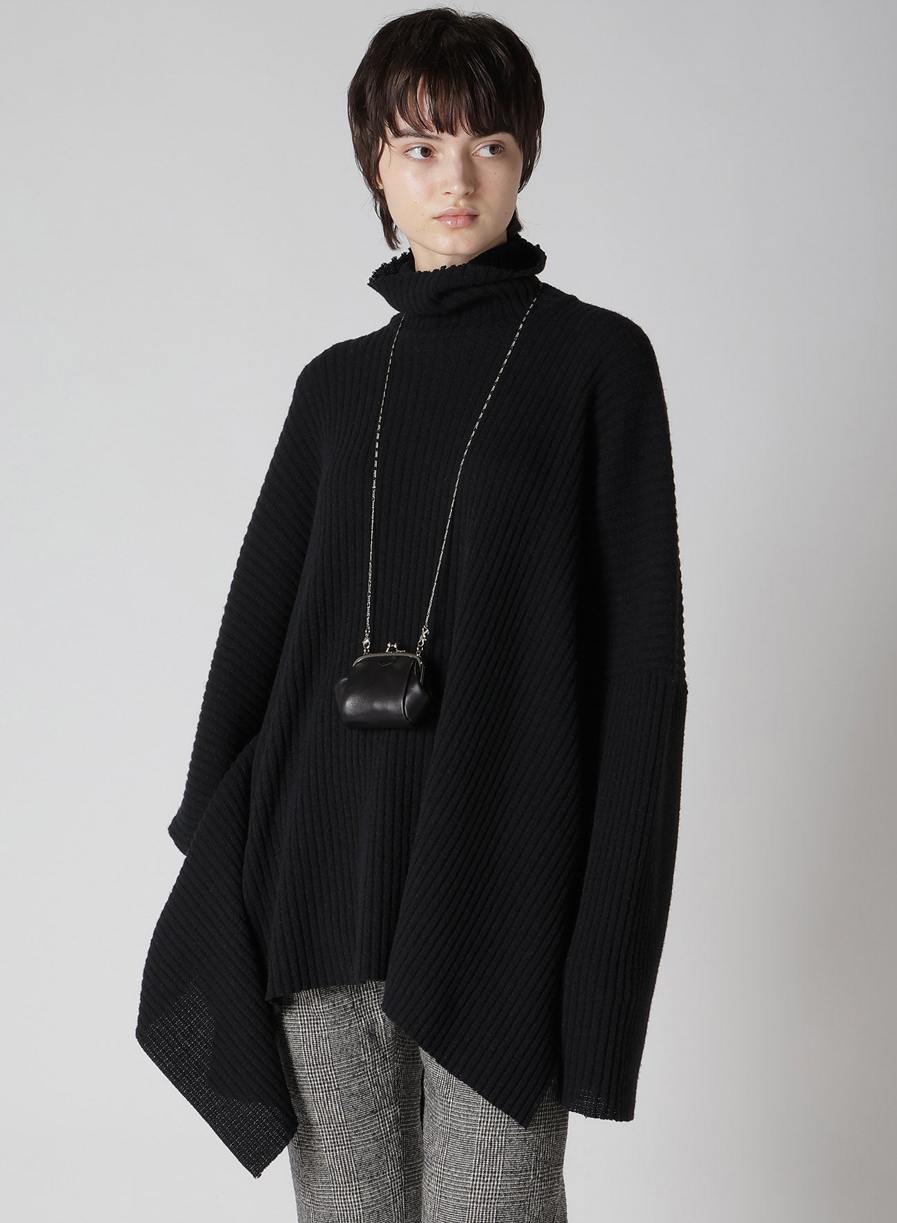 SEMI-GLOSS SMOOTH LEATHER CLASP NECKLACE M – THE SHOP YOHJI YAMAMOTO