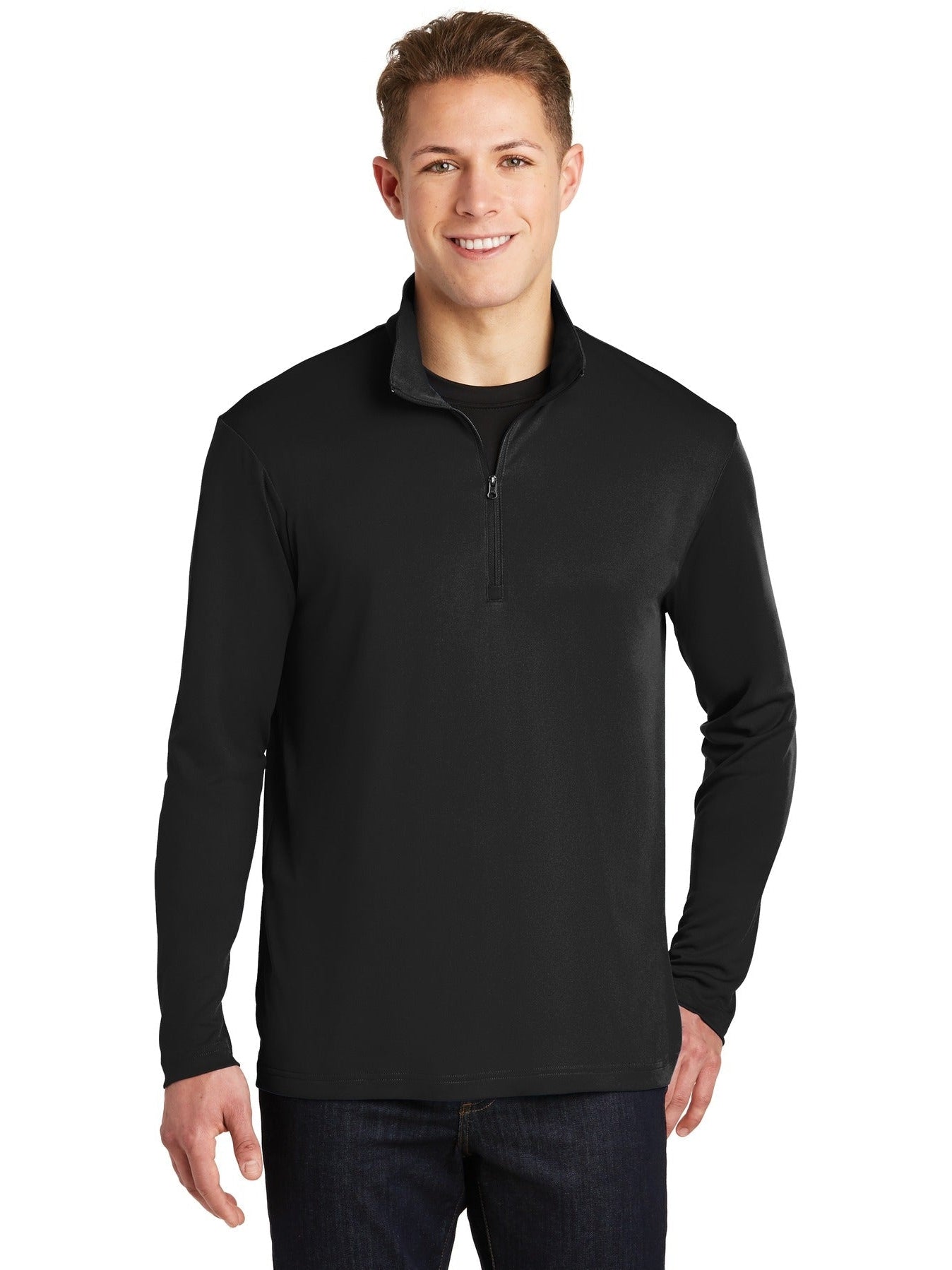 Sport Tek ST357 Quarter-Zip Pullover with Custom Embroidery