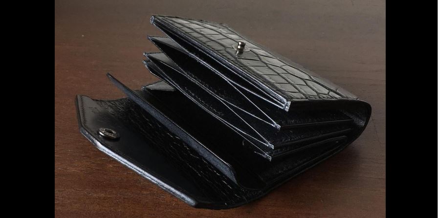 three2four pocket クロコ three2four | 作品 >> クロコダイル ミニ財布