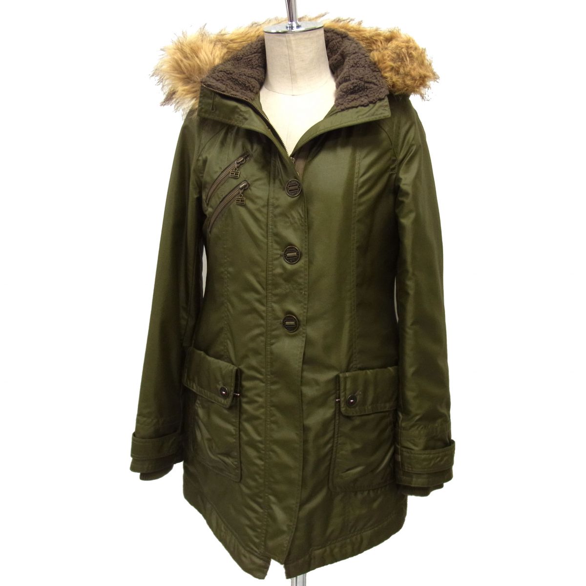 楽天市場】フード ファー コート（ブランドトミー・ヒルフィガー