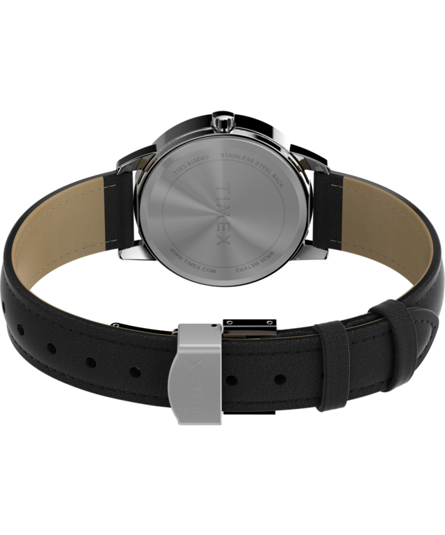 Easy Reader® 30mm One-Time Adjustable Leather Strap Watch