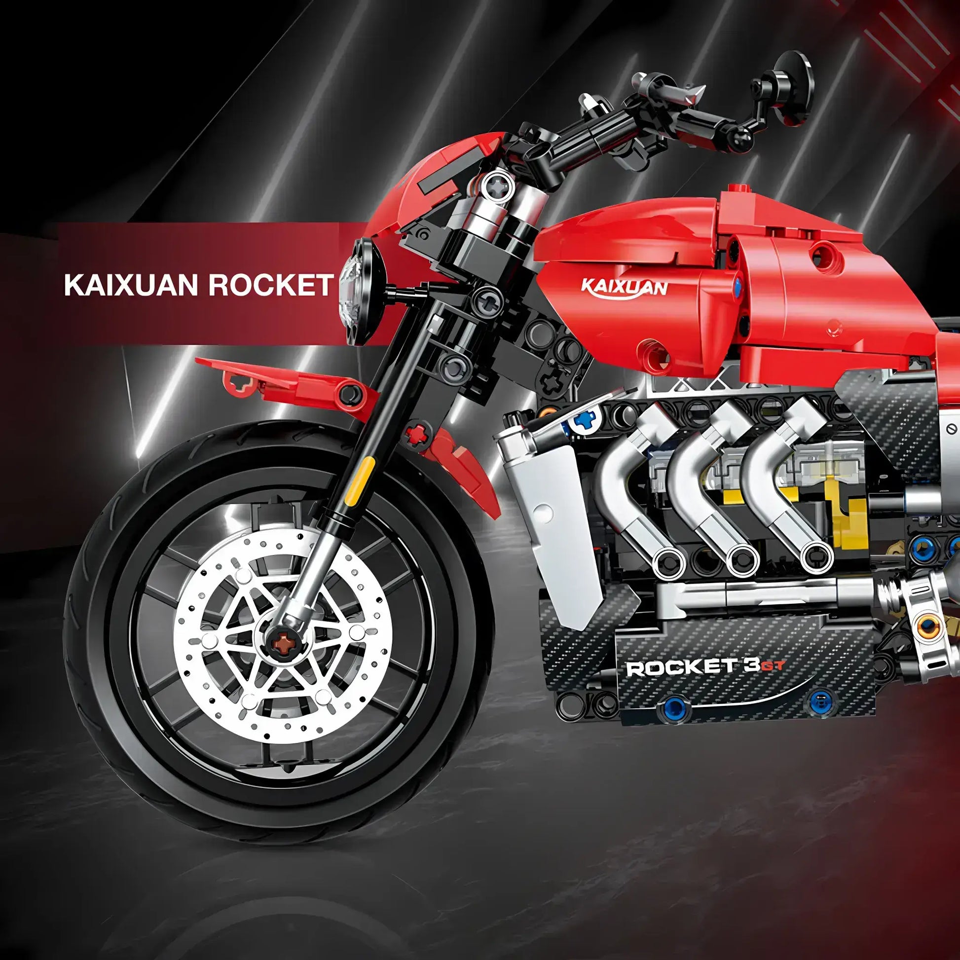 Tongshengju KAIXUAN Rocket (578PCS) Motorcycle Building Blocks Set