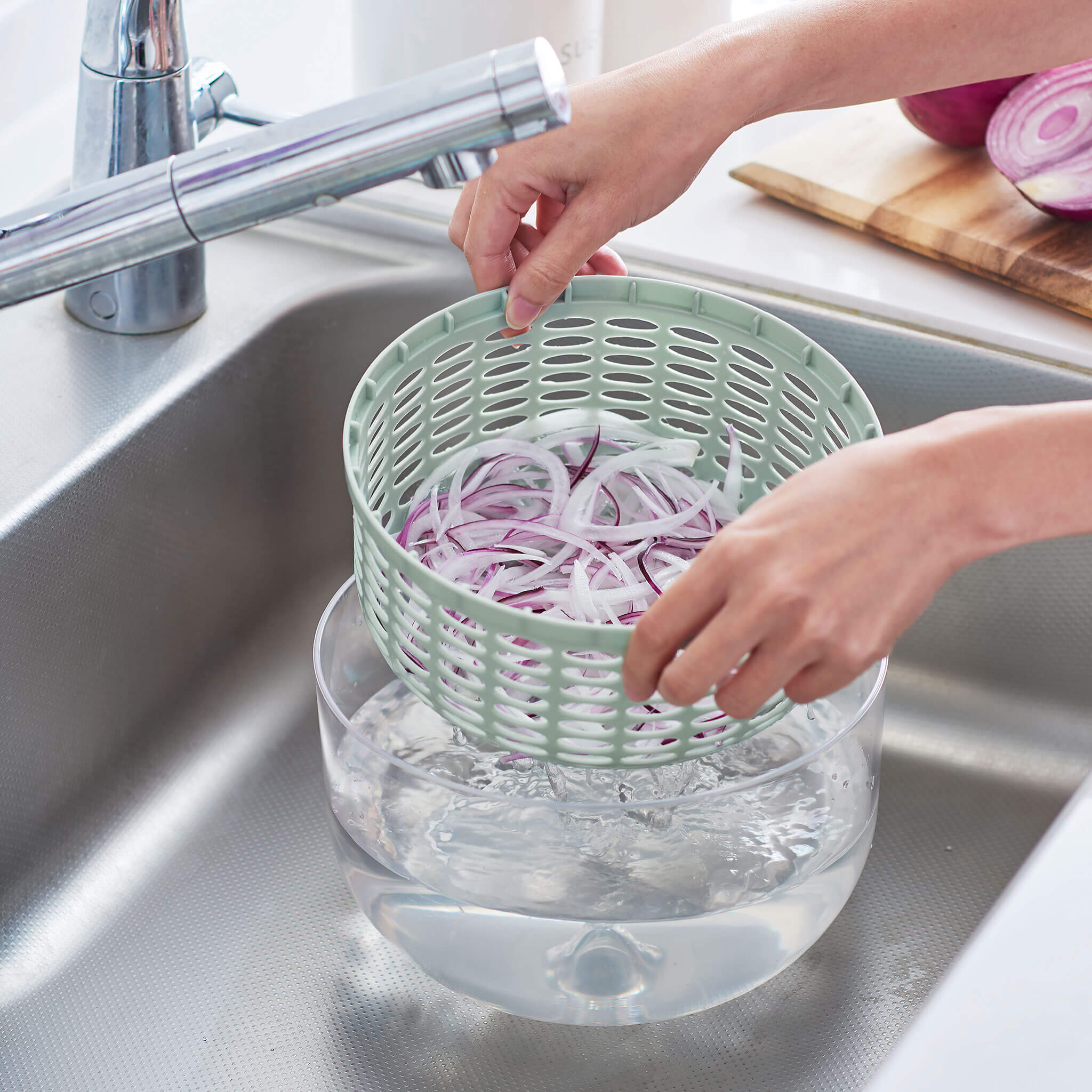 Toffy プッシュサラダスピナー&スライサーセット ｜ Toffy公式