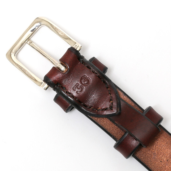 東京ヒマワリ / 池之端銀革店 UKサドルレザースペシャルベルト 銀製