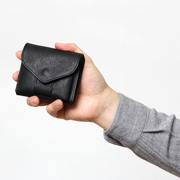 東京ヒマワリ / 池之端銀革店 プエブロ スリムウォレット ブラック