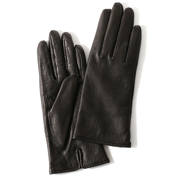 東京ヒマワリ / KURODA(クロダ) 鹿革 レディース 手袋 ブラック