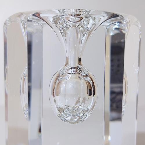 佐々文夫作 HOYA クリスタル ガラス 水指 共箱 茶道具 佐々文夫作 HOYA