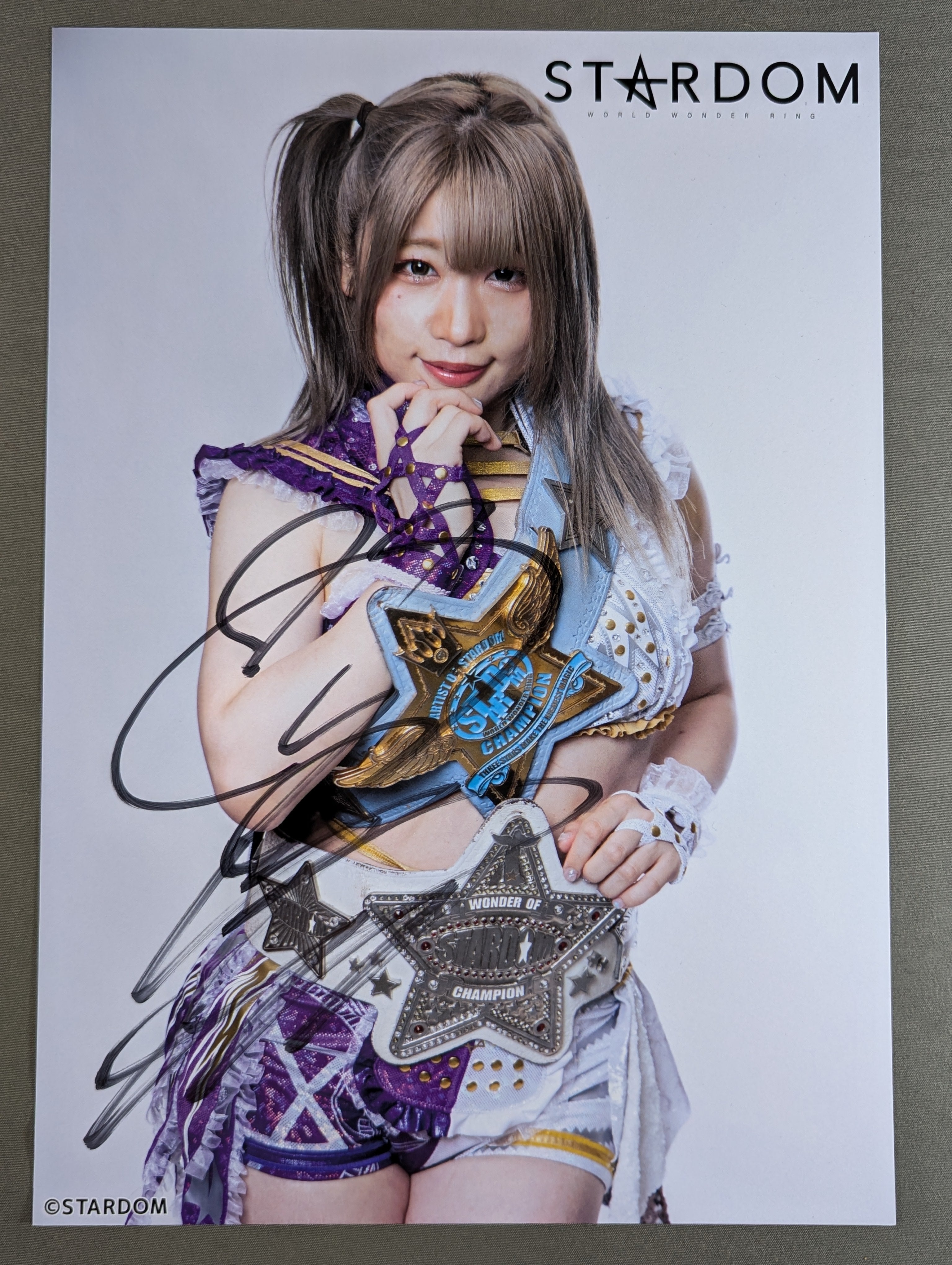 Stardom 中野たむ & なつぽい 直筆サイン入り 記念フォトフレーム