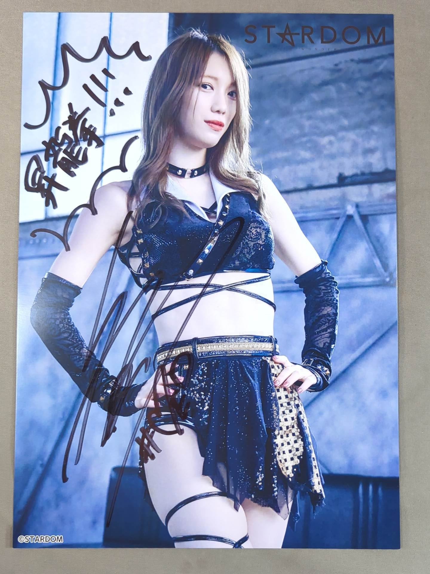 STARDOM 鹿島沙希 直筆サイン入りアクリルパネル STARDOM 鹿島沙希