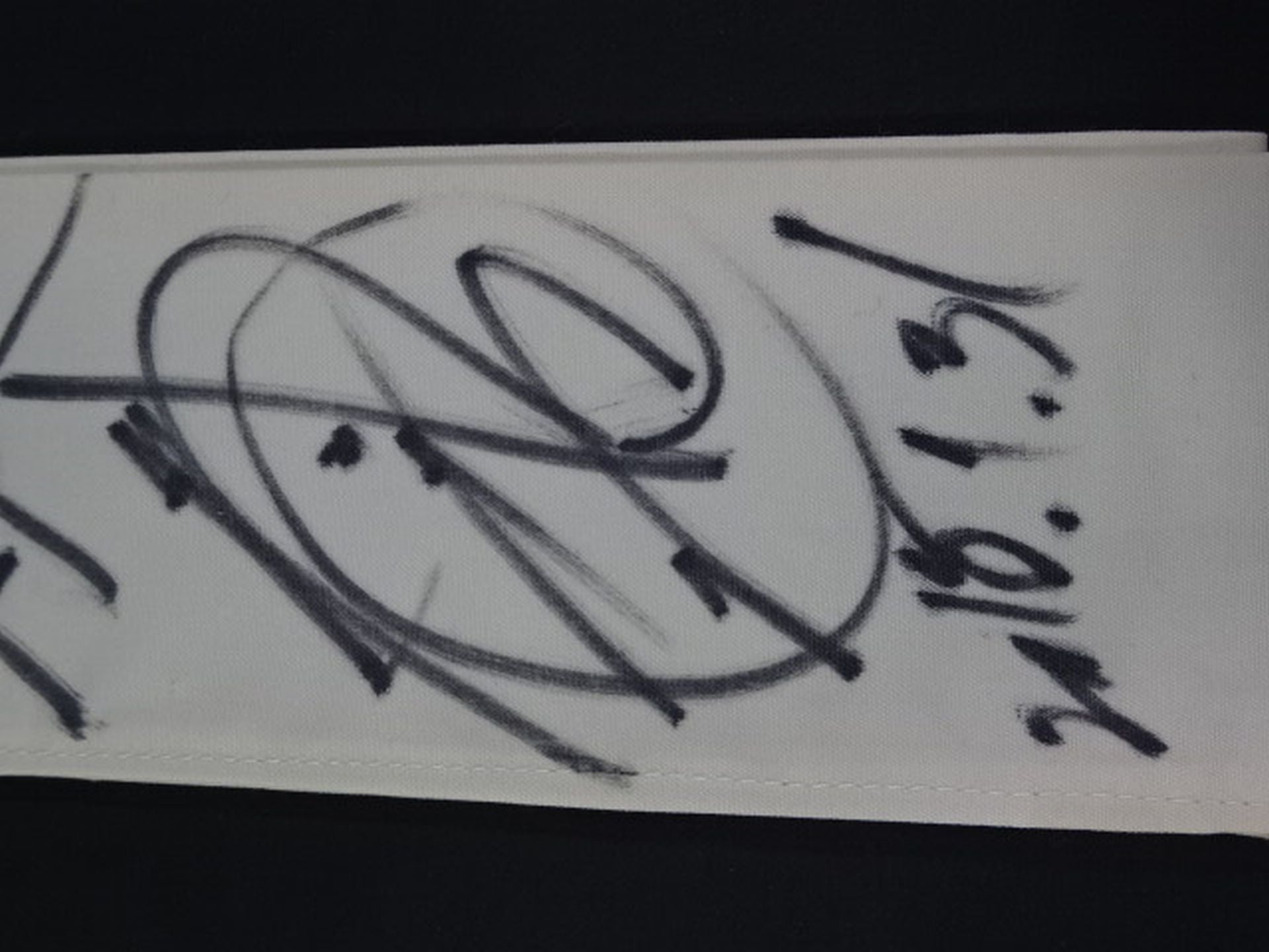 ☆破壊王＆破壊王子 直筆Wサイン入り!!☆ 橋本真也 本人納めのハチマキ