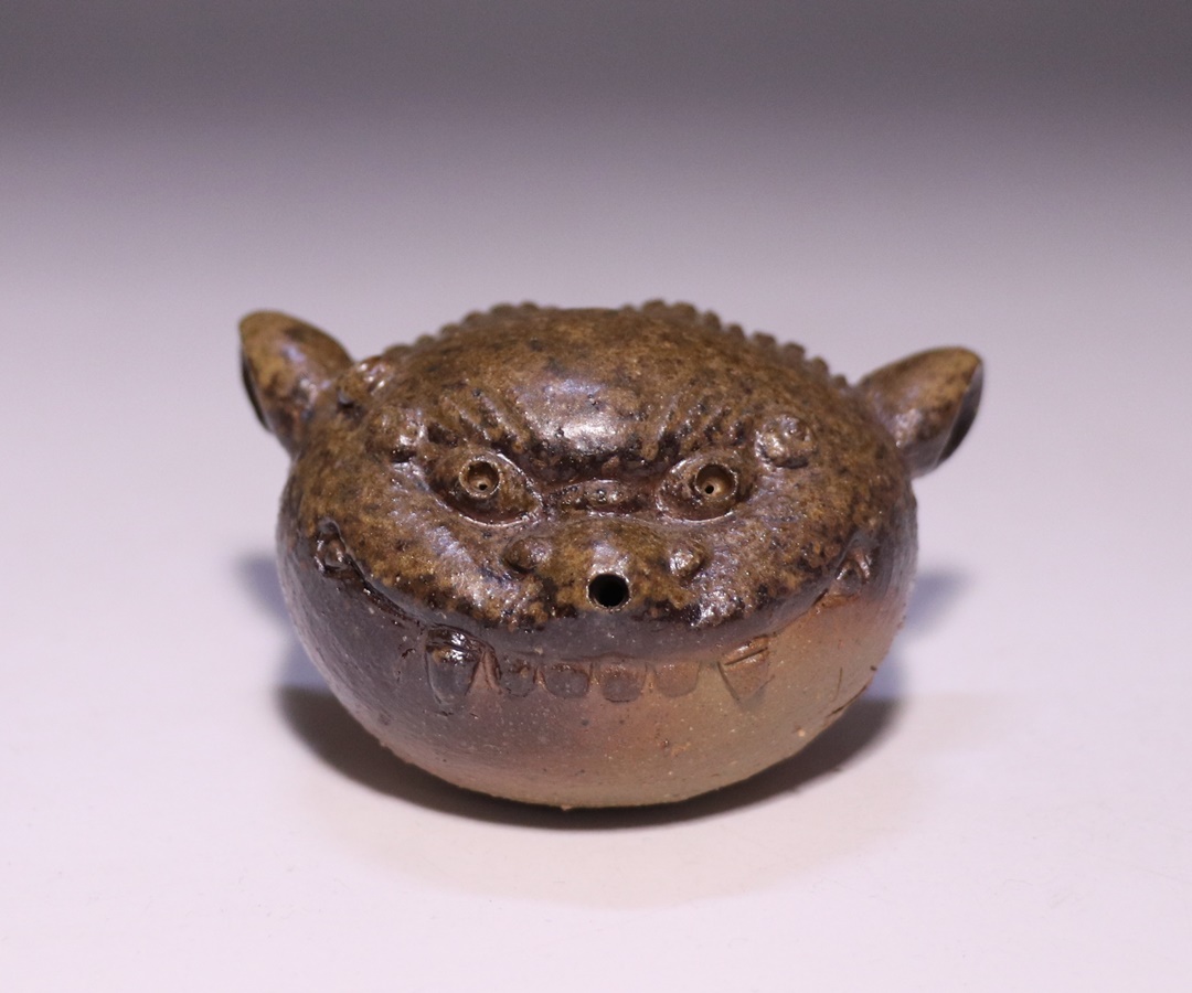 島村 光 作 「備前水滴 獅子頭」 ～備前焼専門卸小売店 川口陶楽苑～