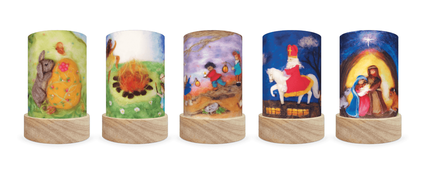 Magic Lamp for the Waldorf Seasonal Table - Interchangeable Plates