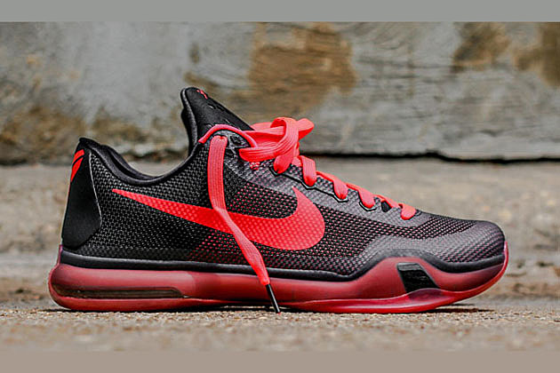 Nike Kobe 10 Black and Bright Crimson