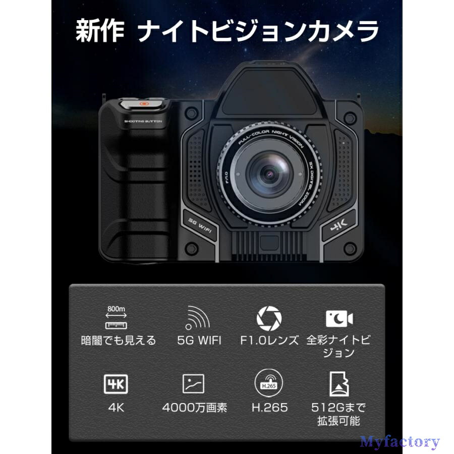 楽天市場】【月間優良ショップ受賞】ナイトビジョン カメラ 4K 4000万