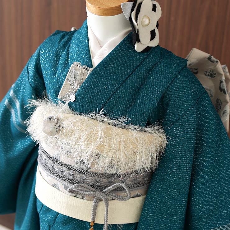 楽天市場】【レンタル】七五三 7歳 女の子 きもの ターコイズ ライン