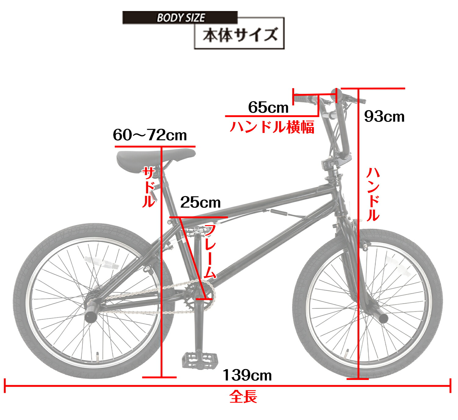 楽天市場】【UP↑ポイント5倍】20インチ BMX 自転車 シングルギア