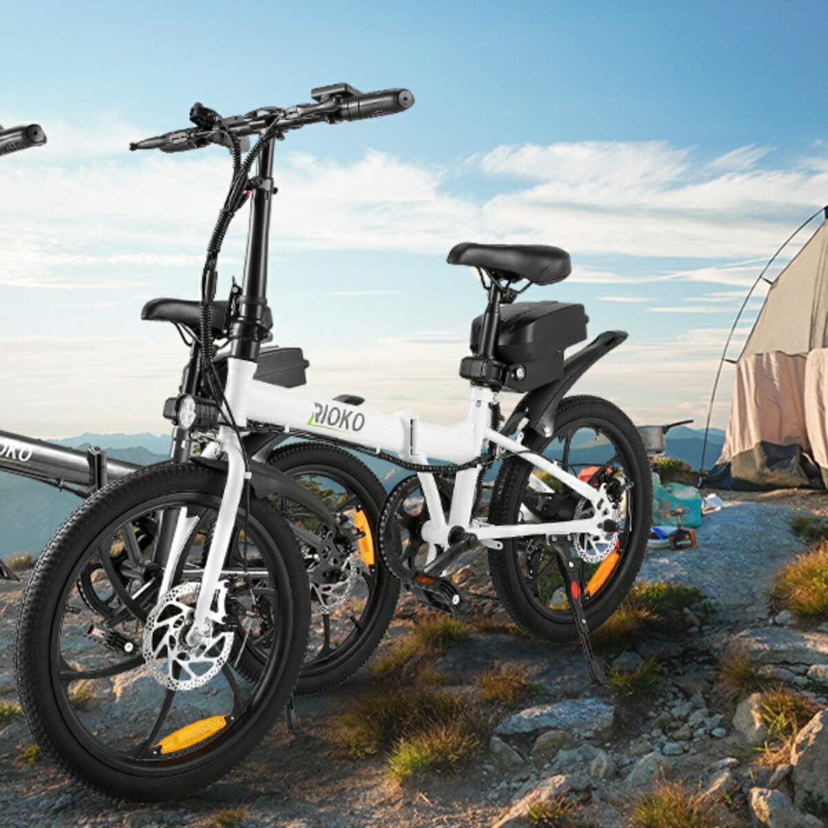 楽天市場】電動アシスト自転車 折りたたみ 20インチ 折り畳み 軽量