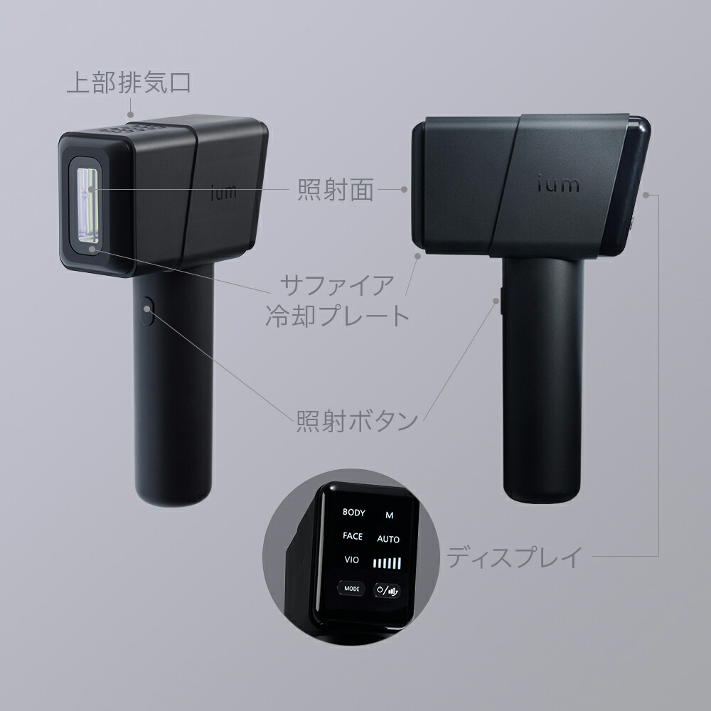 楽天市場】ium イウム スピードショット SPEED SHOT 光美容器 ムダ毛