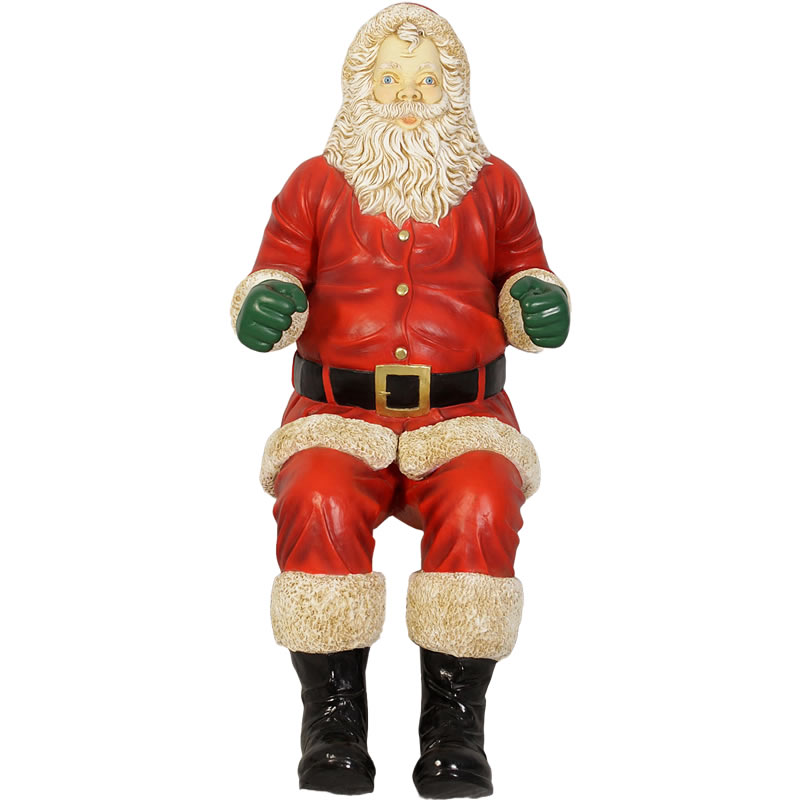 楽天市場】ソリに座るサンタ（ソリは別売） 大きい オブジェ 置物