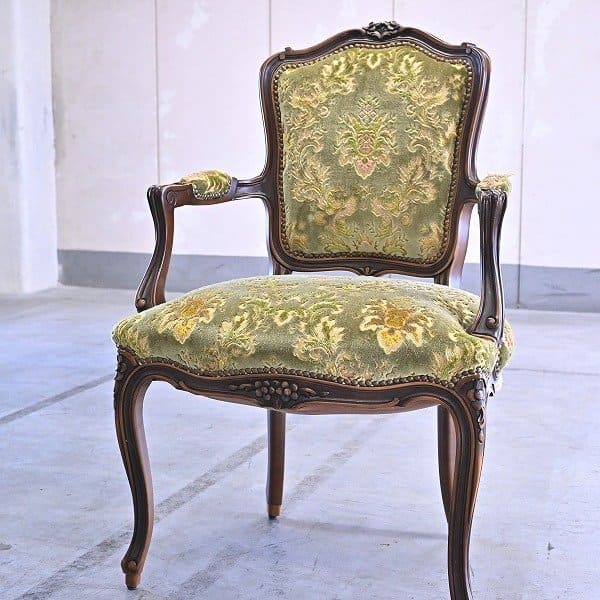 美品 カリモク ドマーニ ルイ（Louis XV）ロココ様式アームチェア 楽天