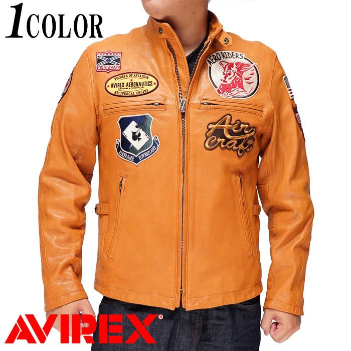楽天市場】AVIREX アヴィレックス レザー ジャケット パッチド